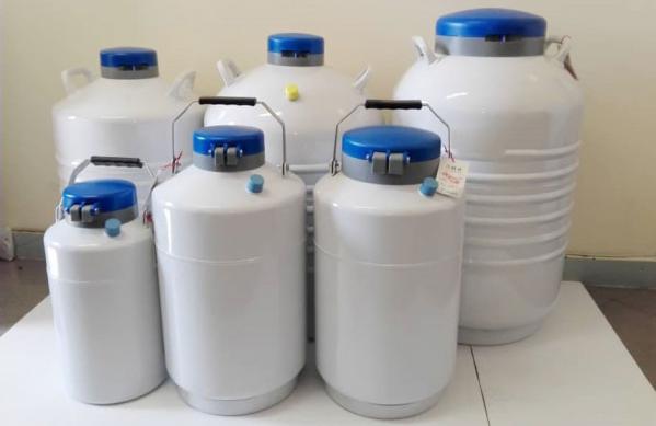 انواع مختلف کانتینر نگهداری اسپرم